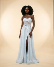 Robe Scintillante Bleu givré