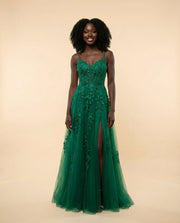 Strapless Gown Emerald
