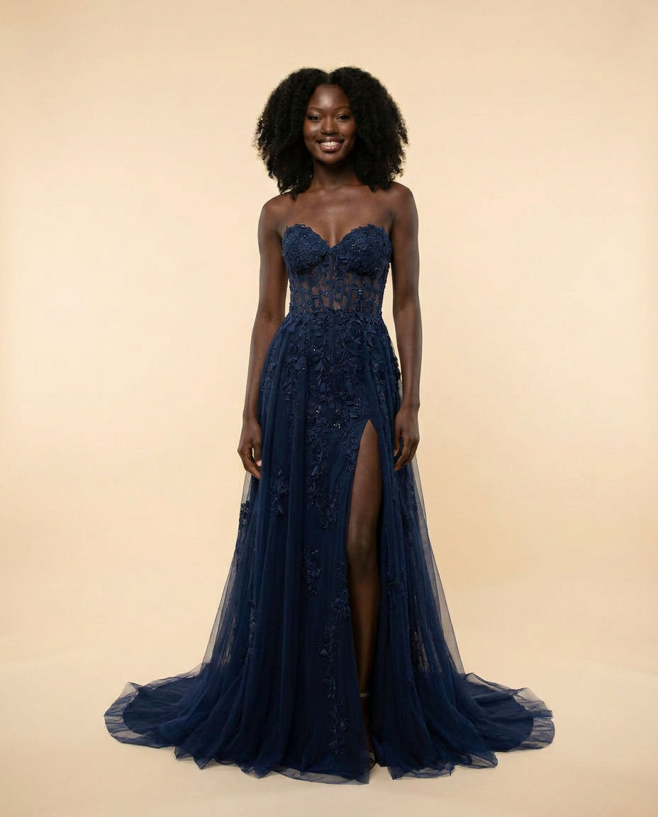 Robe Corset Marine