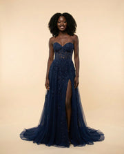Robe Corset Marine