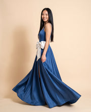 Robe Princesse avec boucle Bleu pâle