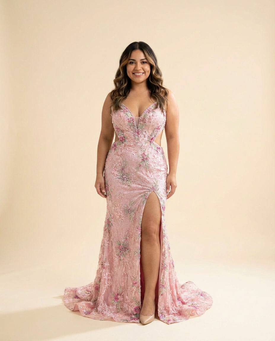 Robe Sirène Rose