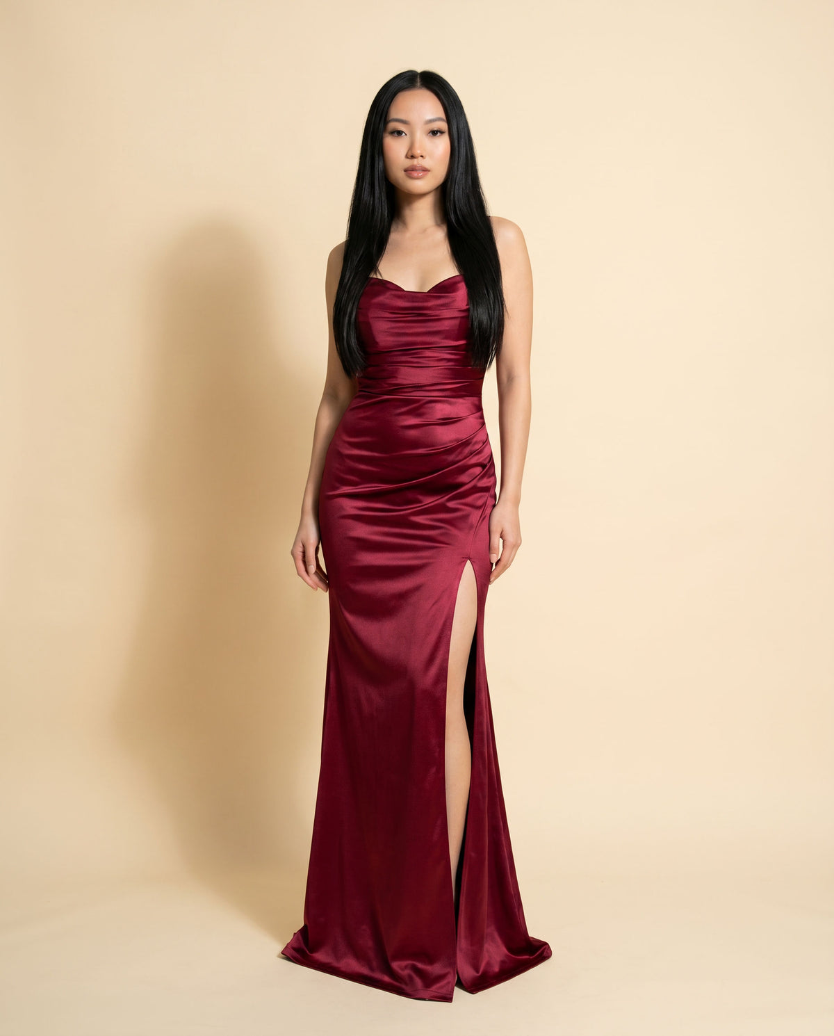 Robe ajustée extensible Bourgogne