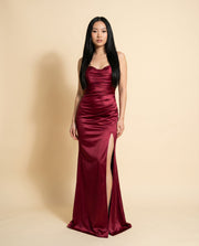 Robe ajustée extensible Bourgogne