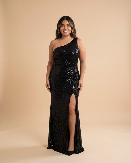 Jovani - Robe À Une Bretelle Noire