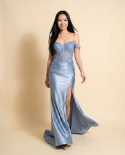 Robe Corset Ajustée Slate