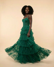 Corset Gown Emerald