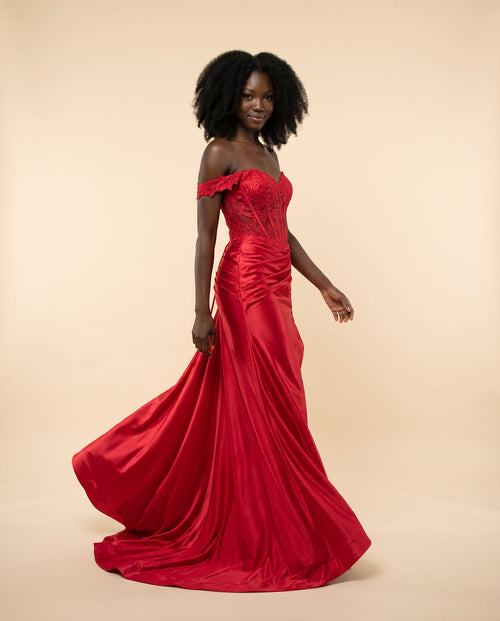 Amarra - Robe Corset Ajustée Royal - Bleu royal