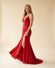 Robe Scintillante Rouge