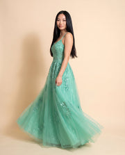 Robe À Dos Lacé Menthe