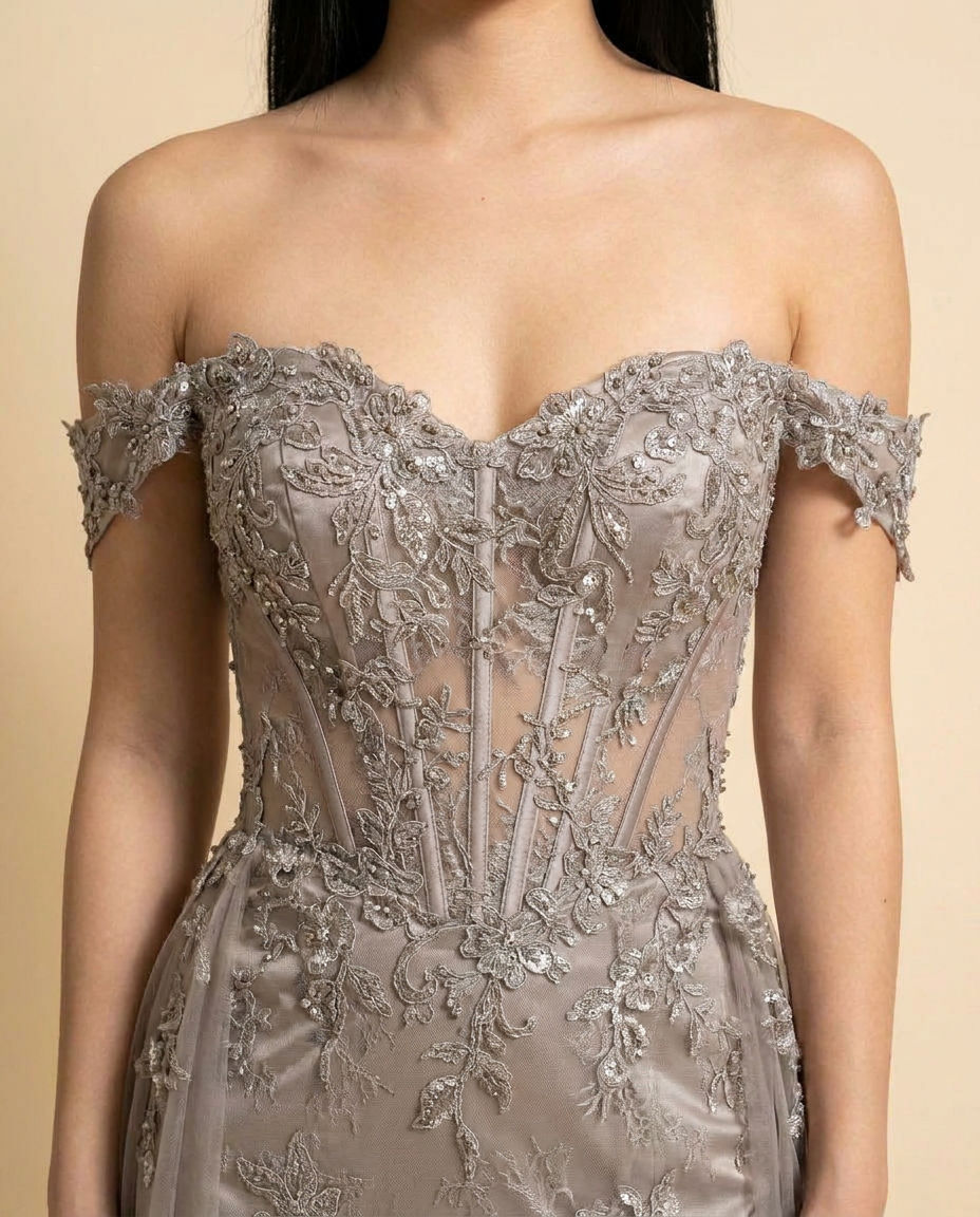 Robe Corset Ajustée Slate