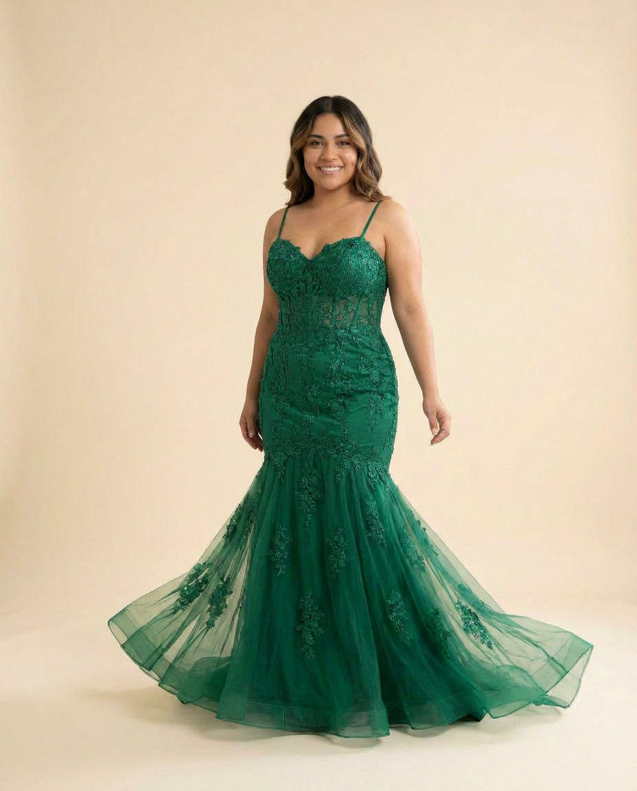 Mermaid Gown Emerald