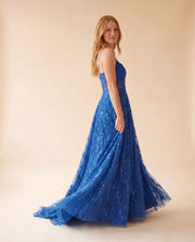 Robe Corset En A Bleu Pâle