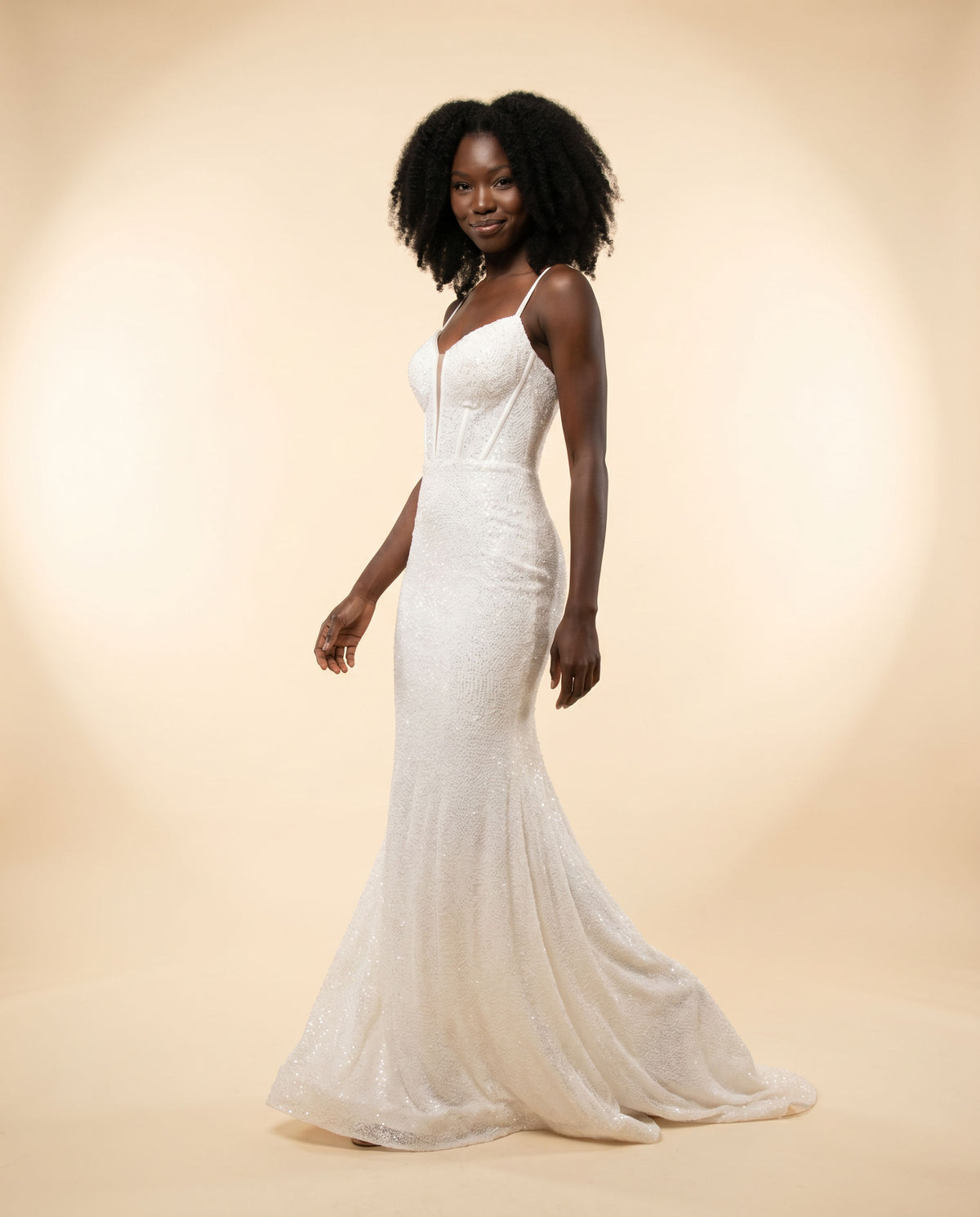 Robe Emeraude À Corset Scintillante