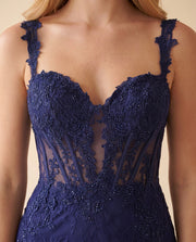 Robe Corset Marine