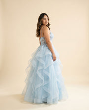 Robe Bleu Pâle