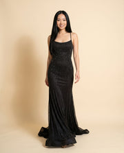 Robe Ajustée Corset Noire