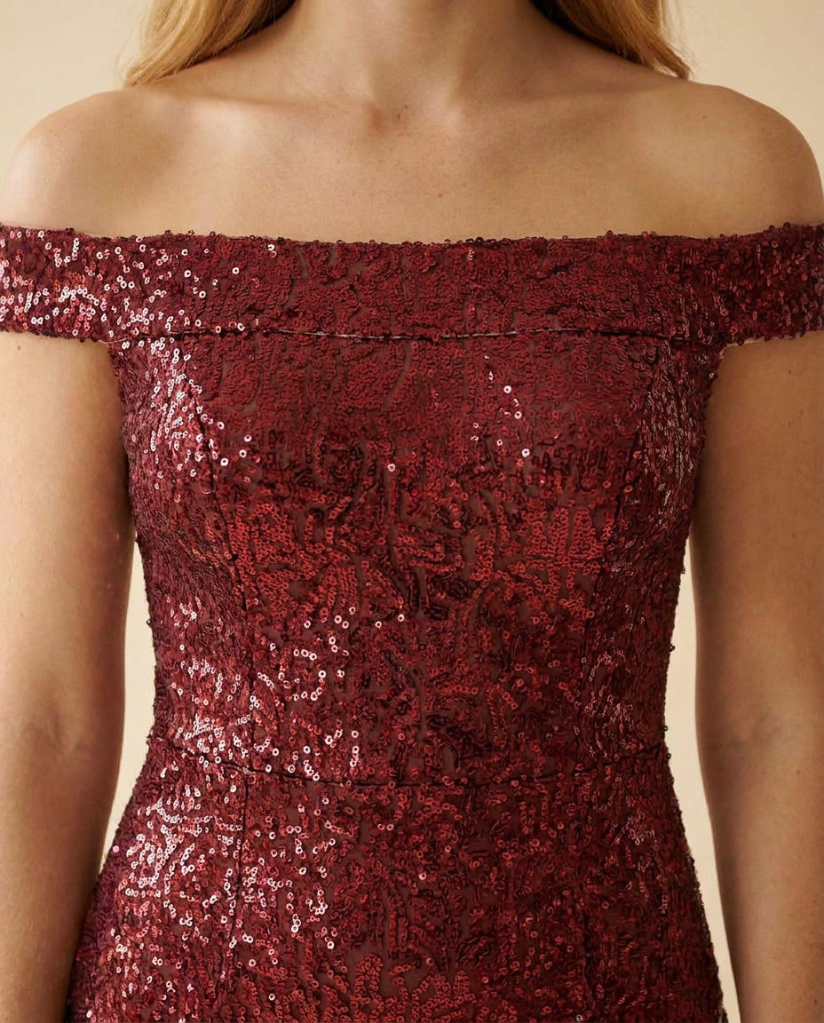 Robe bustier avec manches Bourgogne