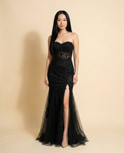 Slit Gown Black