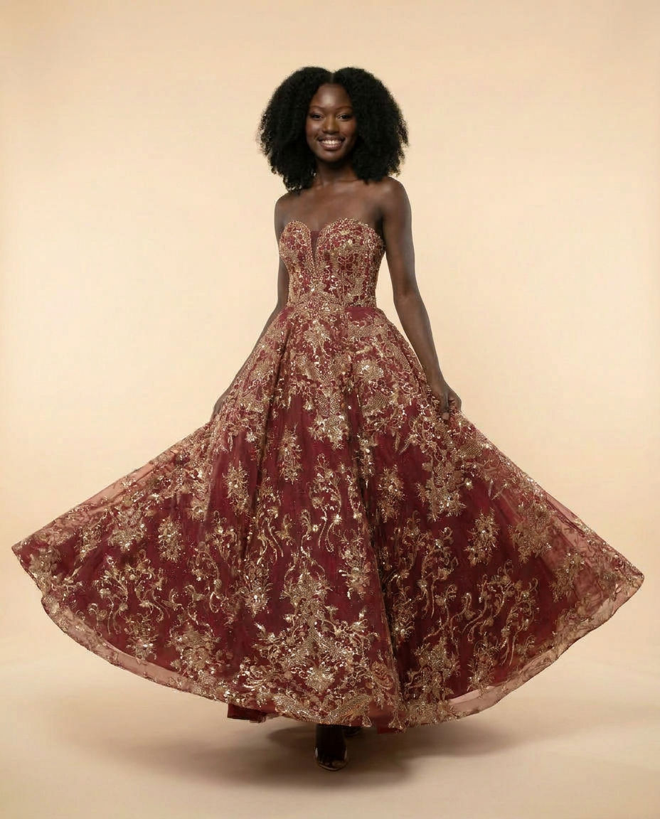 Robe Bustier Bourgogne