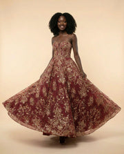 Robe Bustier Bourgogne