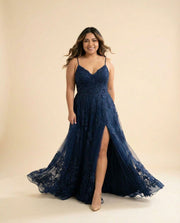 Robe Décolleté Marine