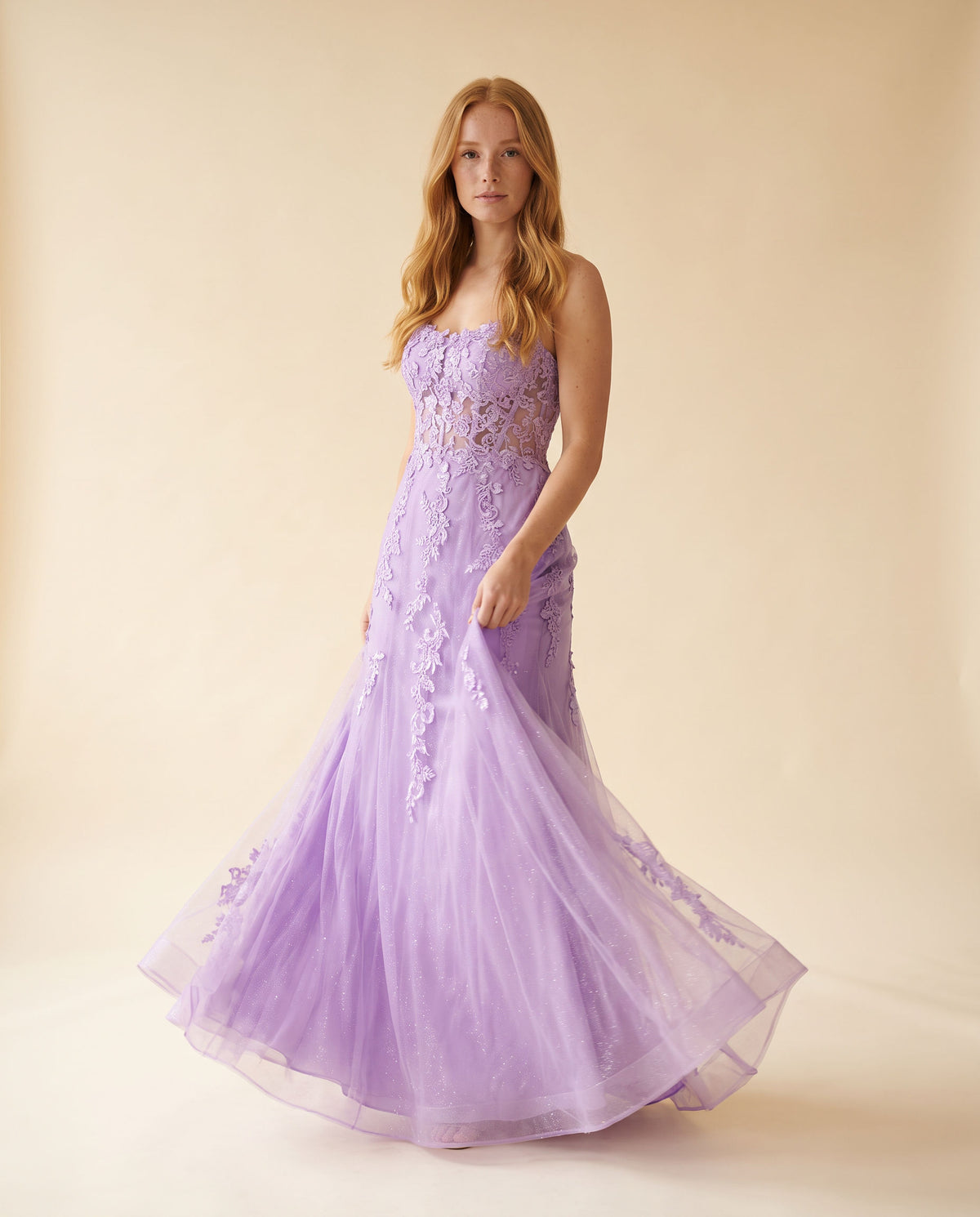 Robe À Broderies Violette