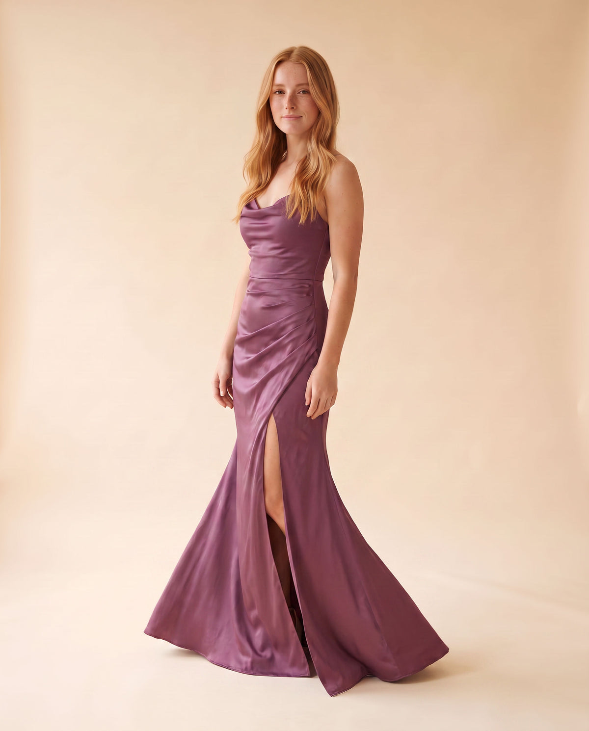 Robe ajustée Mauve