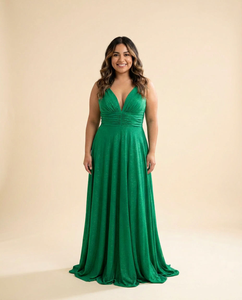 Robe Ajustée Emeraude