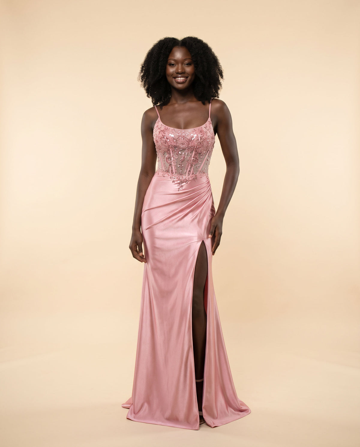 Robe Corset Rose Pâle