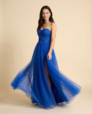 Robe en A une bretelle Royal