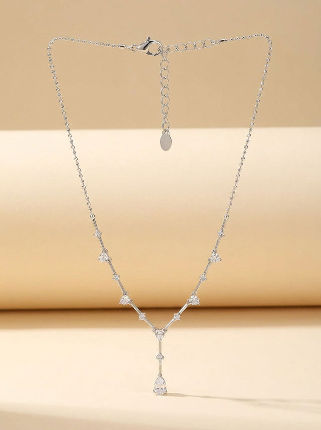 Collier Cristaux Argent