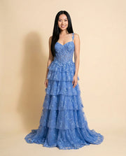 Corset Gown Bluebell