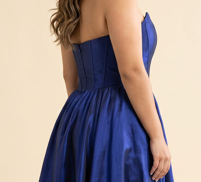 Robe en Taffetas Marine
