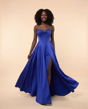 Robe Bustier Bleu Royal