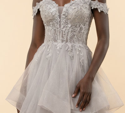 Robe Avec Tulle à Étage Dusk