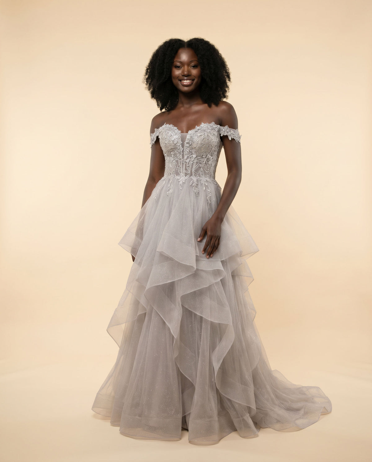 Robe Avec Tulle à Étage Dusk