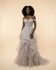 Robe Avec Tulle à Étage Dusk