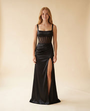 Robe Corset Ajusté Noire