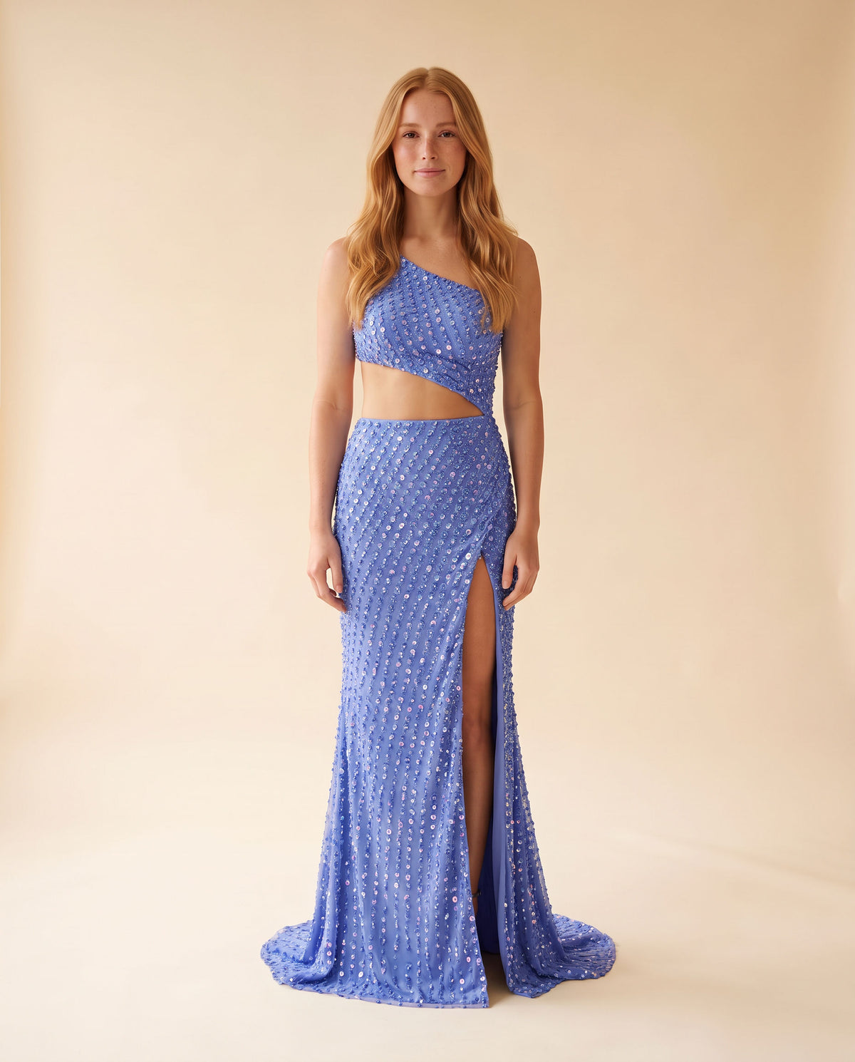 Robe Asymétrique Periwinkle
