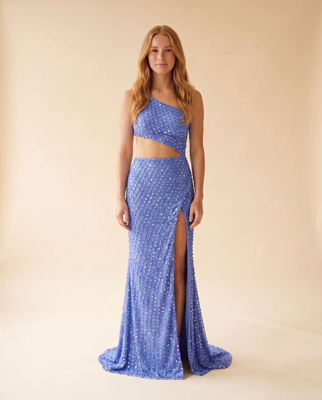 Robe Asymétrique Periwinkle