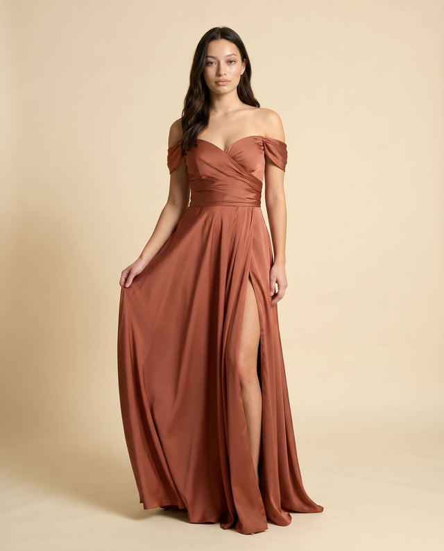 Robe En Satin Sienna