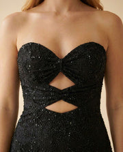 Robe Brillante Noire