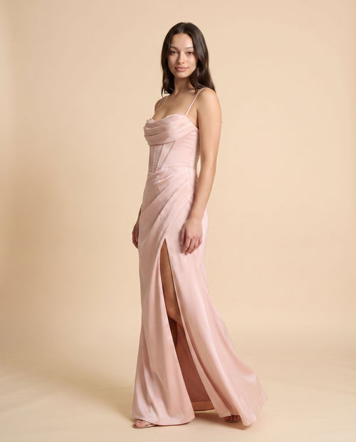 Ladivine - Robe Avec Fente Rose Pâle - Rose