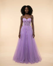 Robe en tulle couleur Victorian Lilac