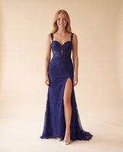 Robe Corset Marine