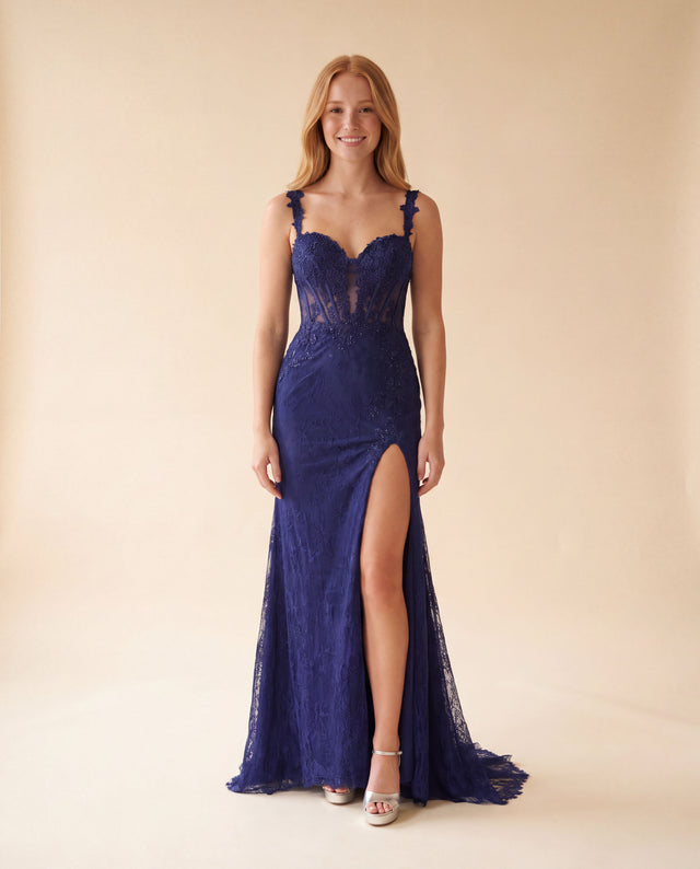 Corset Gown Navy