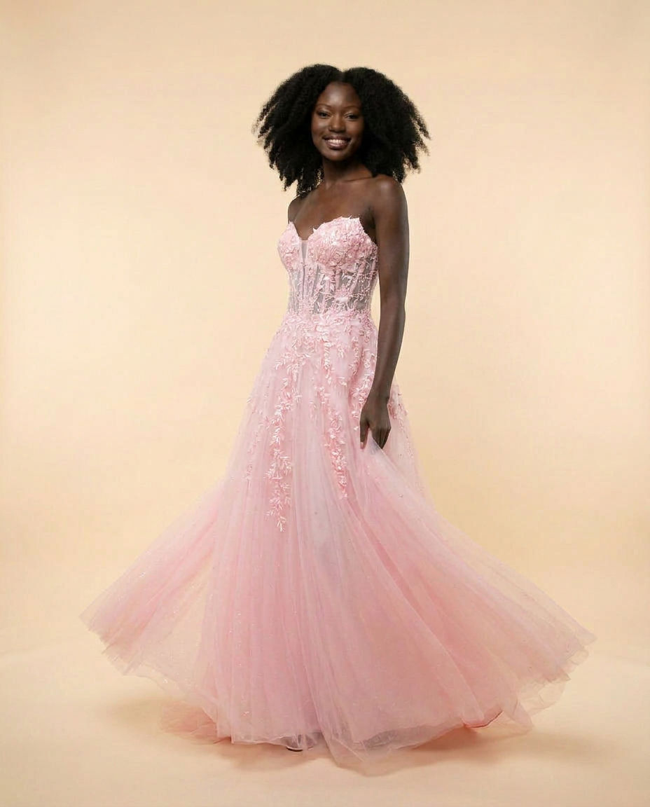 Corset Gown Light Pink