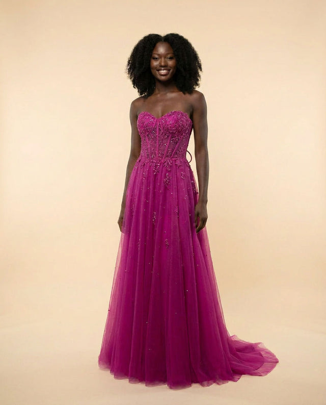 Robe en Tulle Magenta
