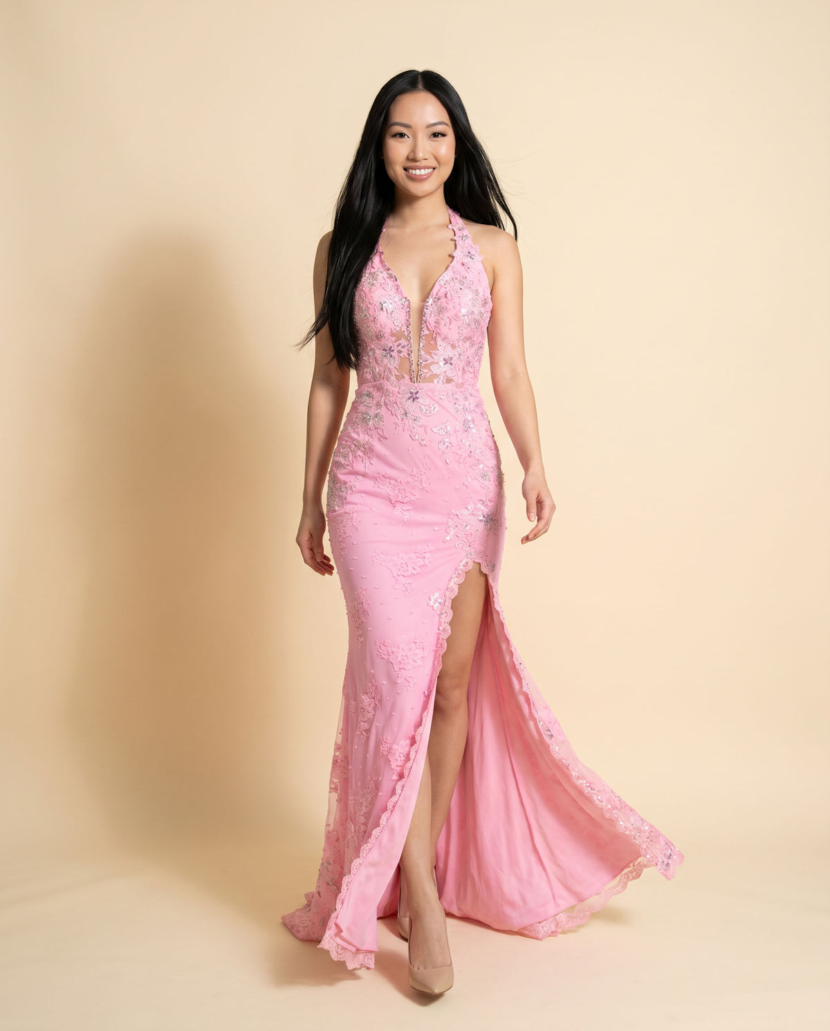 Robe Ajustée Avec Broderies